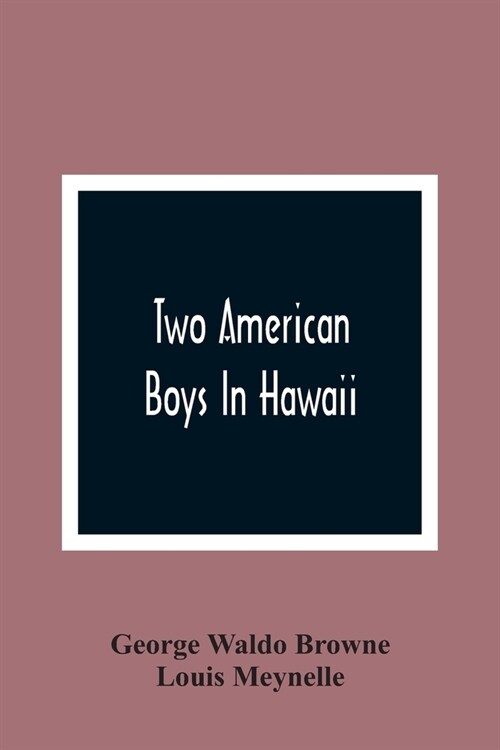 Two American Boys In Hawaii (Paperback)