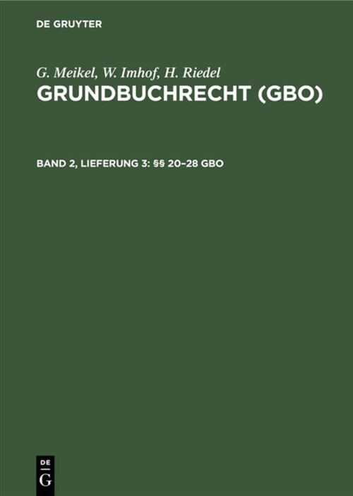 ㎣ 20-28 Gbo (Hardcover, 6, 6., Neubearb. A)
