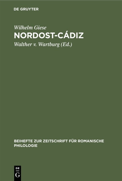 Nordost-C?iz (Hardcover, Reprint 2020)