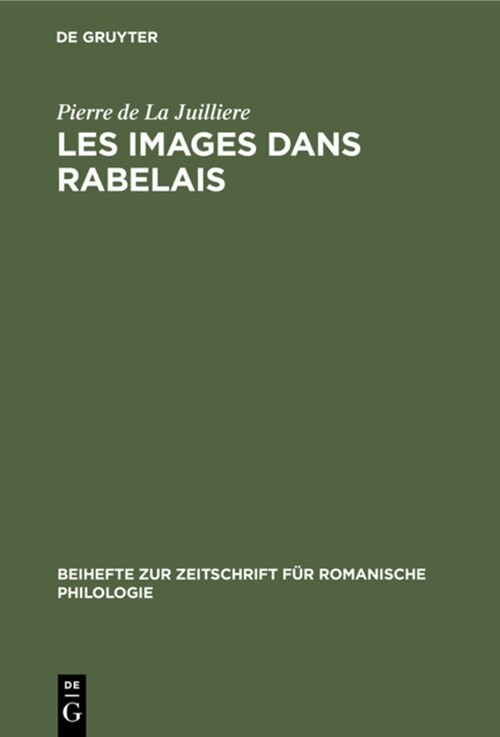 Les Images Dans Rabelais (Hardcover, Reprint 2020)