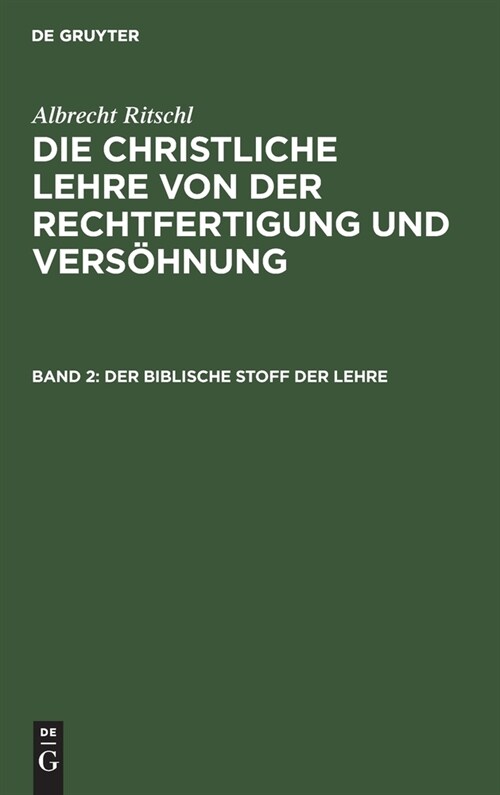 Der Biblische Stoff Der Lehre (Hardcover, Reprint 2020)