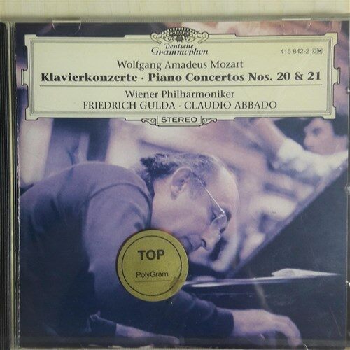 [중고] (미개봉CD) MOZART : PIANO CONCERTOS NOS. 20 & 21 / GULDA. ABBADO