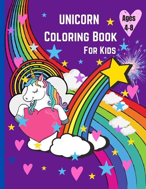 Unicorn Coloring Book for Kids Ages 4-8 US Edition (Paperback)