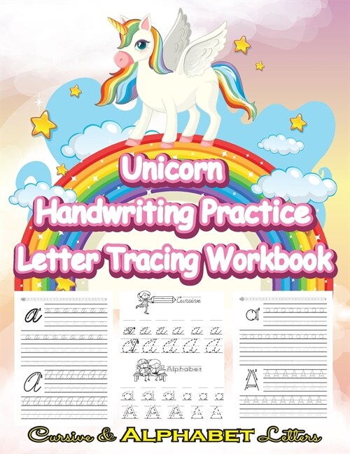 Unicorn Handwriting Practice Letter Tracing Workbook (Paperback)