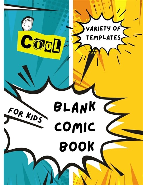 Blank comic template for kids (Paperback)