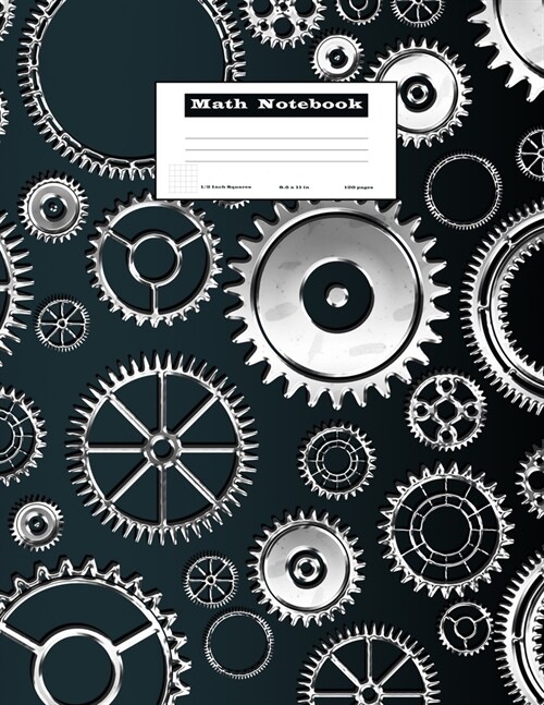 Math Notebook: Grid Paper Notebook Math and Science 120 Pages Large 8.5 x 11 Quad Ruled 5x5 (Paperback)