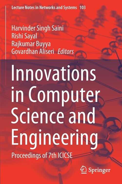 Innovations in Computer Science and Engineering: Proceedings of 7th Icicse (Paperback, 2020)