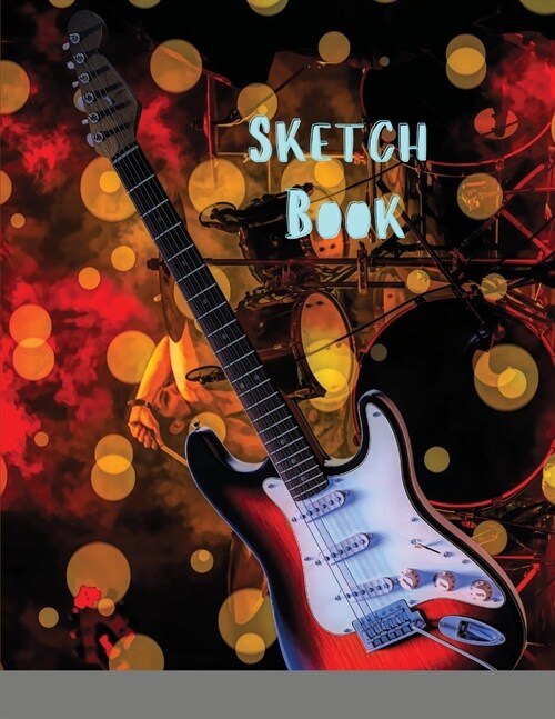 Sketch Book: Large Notebook for Drawing, Doodling or Sketching: 109 Pages, 8.5 x 11. Marble Background Cover Sketchbook Blank Paper (Paperback)