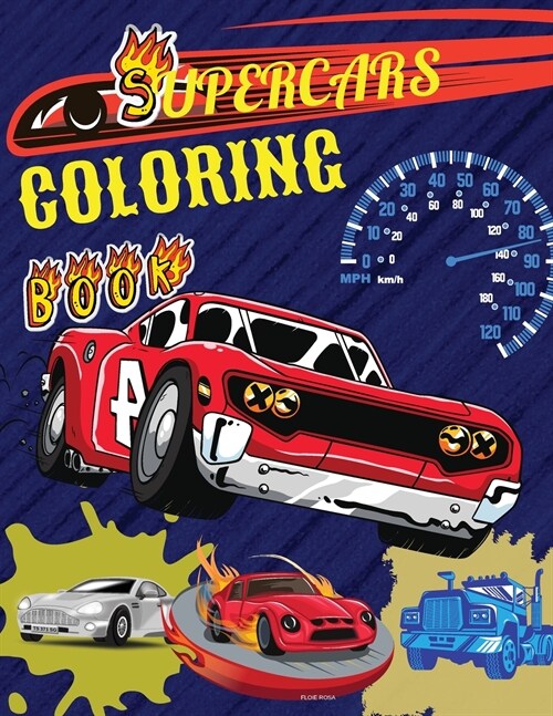 SUPERCARS COLORING BOOK (Paperback)