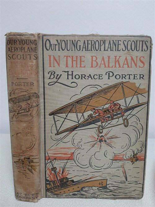 [중고] 1917년판 Our Young Aeroplane Scouts in the Balkans (harcover)