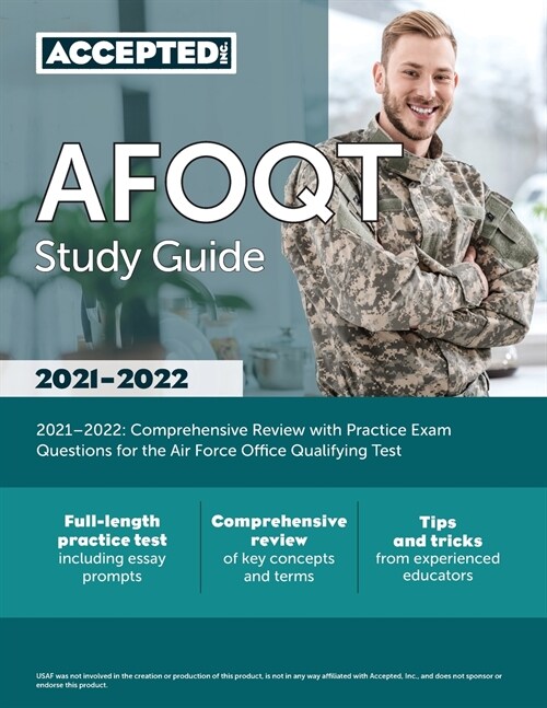 AFOQT Study Guide 2021-2022: Comprehensive Review with Practice Exam Questions for the Air Force Office Qualifying Test (Paperback)