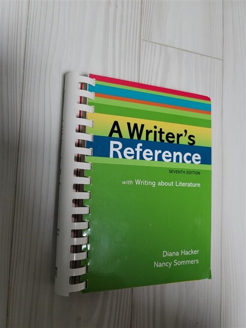 [중고] A Writer‘s Reference (Paperback, 7th, Spiral, Indexed)