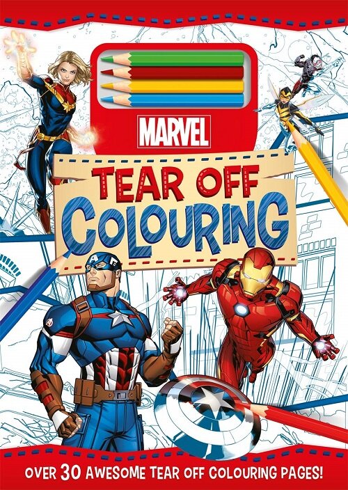 Marvel: Tear Off Colouring (Paperback)
