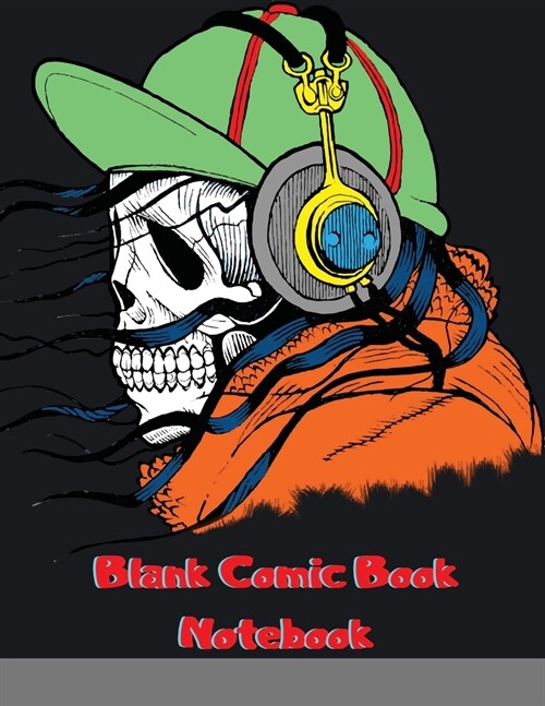 Blank Comic Book Notebook: Large inches (8.5 x 11), 121 pages, comic panel, white Paper, for drawing your own comics, idea and design sketchbook, (Paperback)