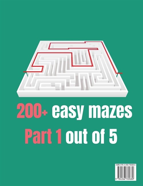 Easy Maze for Kids from 3 years - Part1 (Paperback)