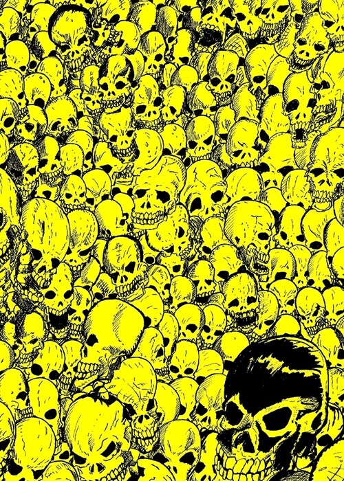 Gathering of Skulls Journal - Yellow (Paperback)