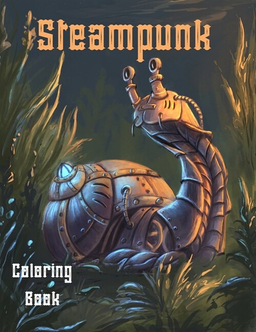Steampunk Coloring Book (Paperback)