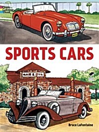 Sports Cars Coloring Book (Paperback)