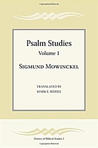 Psalm Studies, Volume 1 (Paperback)