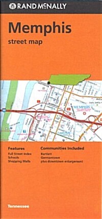 Folded Map Memphis TN Street (Paperback)