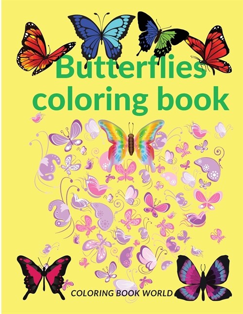 Butterflies coloring book (Paperback)