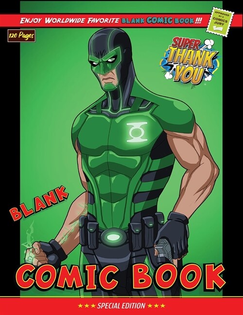 Create Your Own Comics With This Blank Comic Book: 120 Blank Pages Large Big 8.5 x 11 Book Journal Notebook with Lots of Templates Beautiful Gift Idea (Paperback)