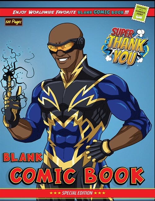 Blank Comic Book: Create Your Own Comics With This Comic Book Journal Notebook: 120 Pages Large Big 8.5 x 11 Cartoon / Comic Book With L (Paperback)