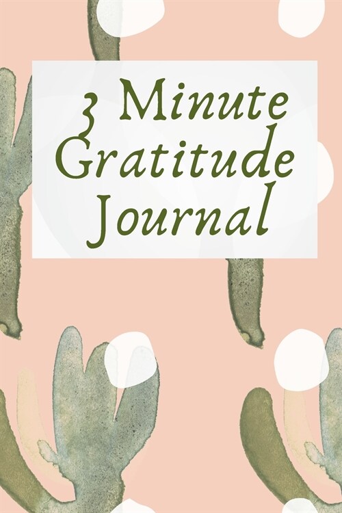 3 Minute Gratitude Journal: Gratitude Journals for Women - The Days Im Being Grateful - Journal Writing for Women - 5 Minute Journals (Paperback)