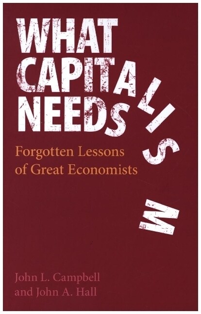 What Capitalism Needs : Forgotten Lessons of Great Economists (Hardcover)