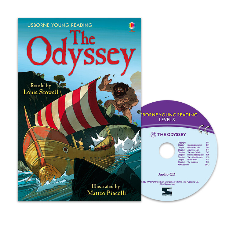 [중고] Usborne Young Reading Set 3-32 : The Odyssey (Paperback + Audio CD 1장)