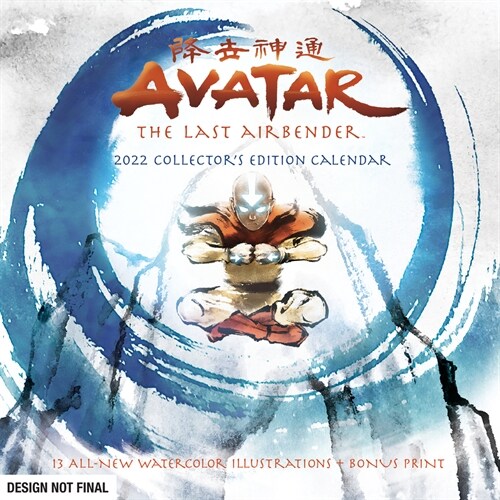 Avatar: The Last Airbender 2022 Collectors Edition Wall Calendar: With 13 All-New, Exclusive Watercolor Illustrations + Bonus Print (Wall)