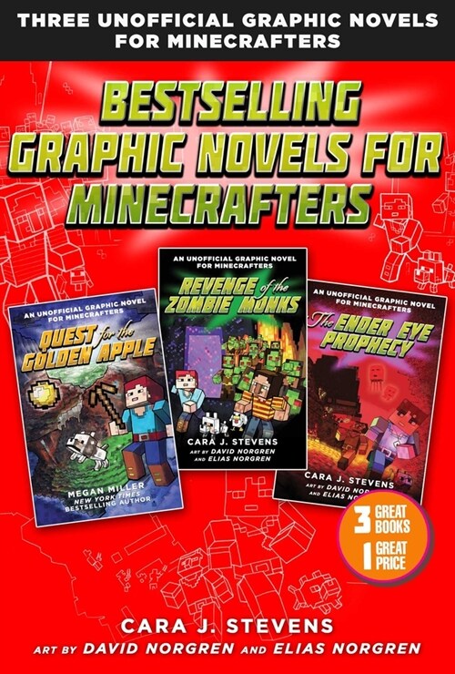 Bestselling Graphic Novels for Minecrafters (Box Set): Includes Quest for the Golden Apple (Book 1), Revenge of the Zombie Monks (Book 2), and the End (Paperback)