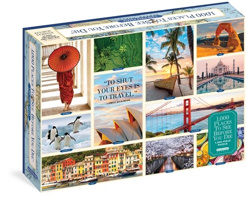 1,000 Places to See Before You Die 1,000-Piece Puzzle: For Adults Travel Gift Jigsaw 26 3/8 X 18 7/8 (Other)
