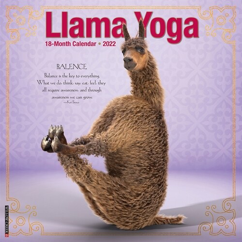 Llama Yoga 2022 Wall Calendar (Wall)