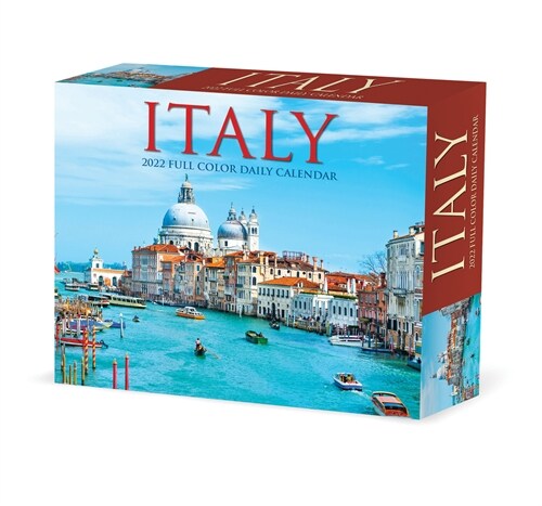 Italy 2022 Box Calendar, Travel Daily Desktop (Daily)