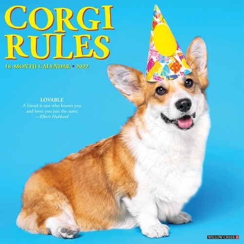 Corgi Rules 2022 Wall Calendar (Dogs) (Wall)