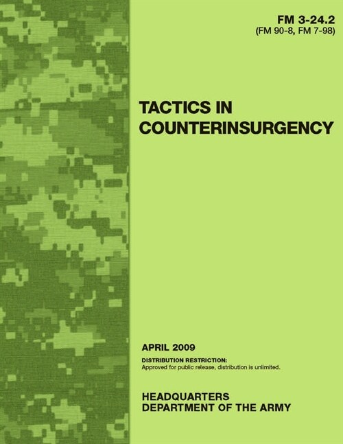 FM 3-24.2 Tactics in Counterinsurgency (Paperback)