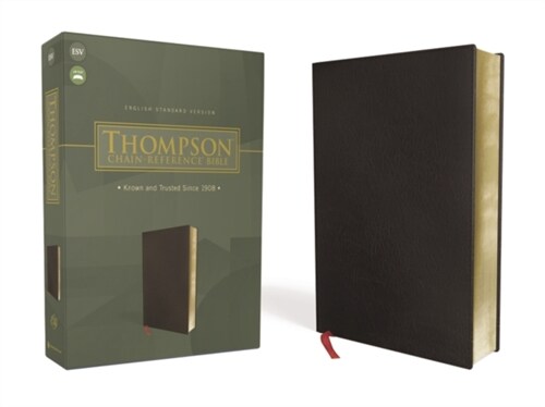 Esv, Thompson Chain-Reference Bible, Bonded Leather, Black, Red Letter (Bonded Leather)