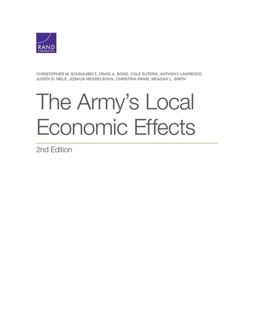 The Armys Local Economic Effects (Paperback, 2)