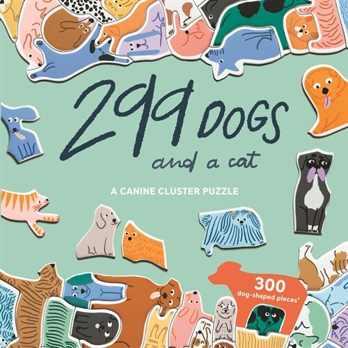 299 Dogs (and a cat) : A Canine Cluster Puzzle (Jigsaw)