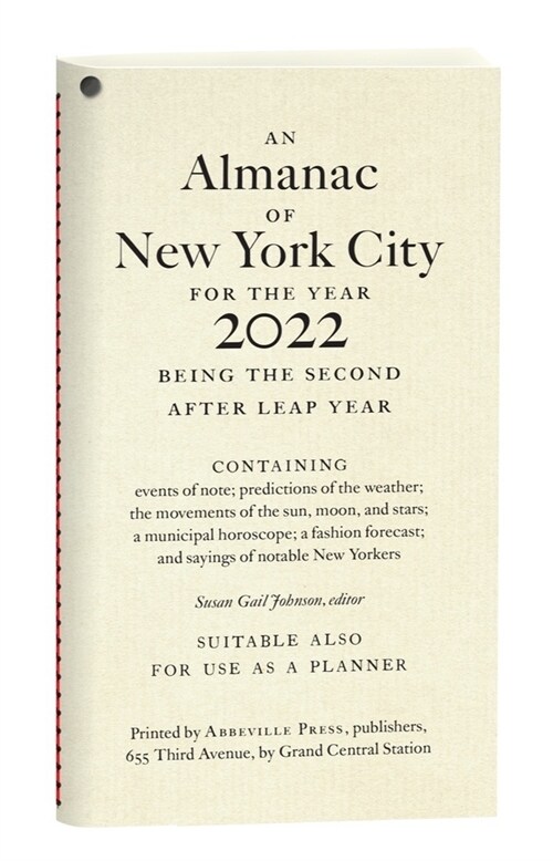 An Almanac of New York City for the Year 2022 (Paperback)
