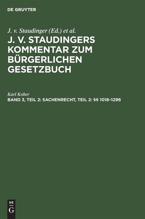 Sachenrecht, Teil 2: ㎣ 1018-1296 (Hardcover, 9, 9., Neubearb. A)