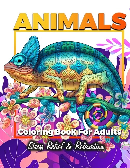 Animals Adult Coloring Book: Detailed Drawings for Adults and Teens; Fun Creative Arts & Craft Activity, Zendoodle, Relaxing ... Mindfulness, Relax (Paperback)