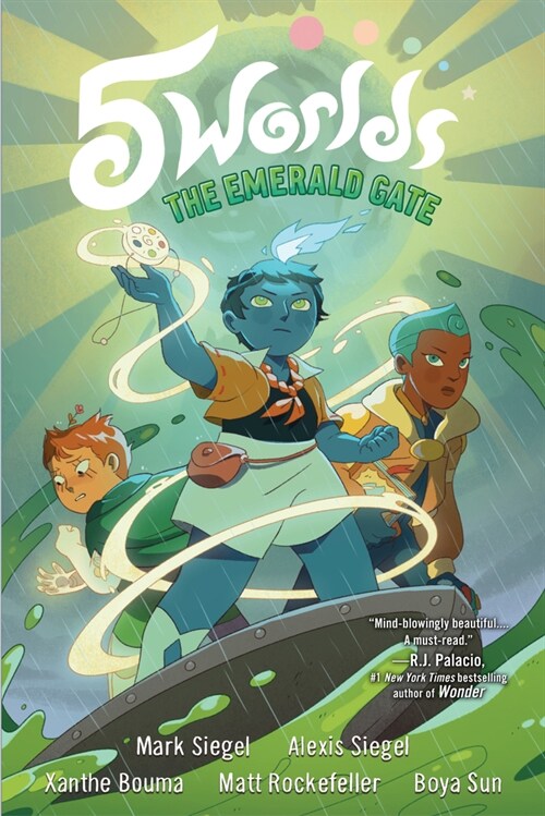 5 Worlds Book 5: The Emerald Gate: (A Graphic Novel) (Library Binding)