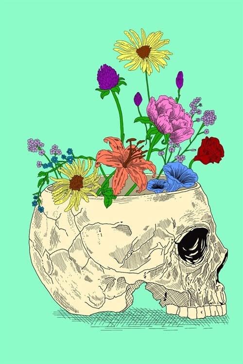 Flower Skull Journal (Paperback)