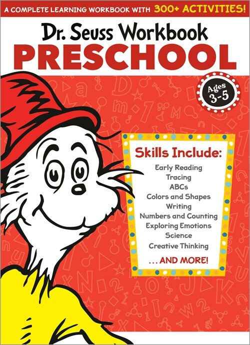 Dr. Seuss Workbook: Preschool: 300+ Fun Activities with Stickers and More! (Alphabet, Abcs, Tracing, Early Reading, Colors and Shapes, Numbers, Count (Paperback)