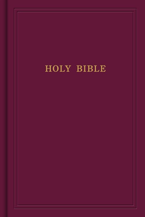 KJV Pew Bible, Garnet Hardcover: Holy Bible (Hardcover)