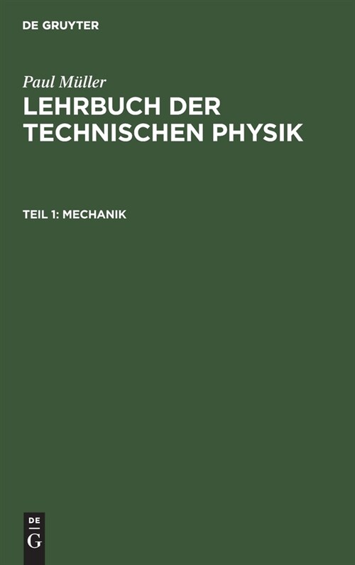 Mechanik (Hardcover, Reprint 2020)