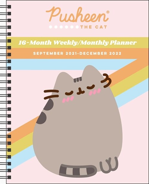 Pusheen 16-Month 2021-2022 Monthly/Weekly Planner Calendar (Desk)