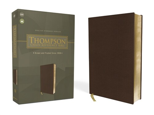 Esv, Thompson Chain-Reference Bible, Leathersoft, Brown, Red Letter (Imitation Leather)